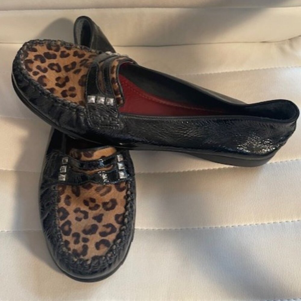 Brighton leopard loafer size 7